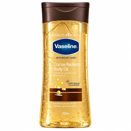 جل زيت الجسم فازلين إنتنسيف كير إيسنشال إيفن تون 10 في 1.  Vaseline Intensive Care Essential Even Tone Perfect 10 Body Gel Oil