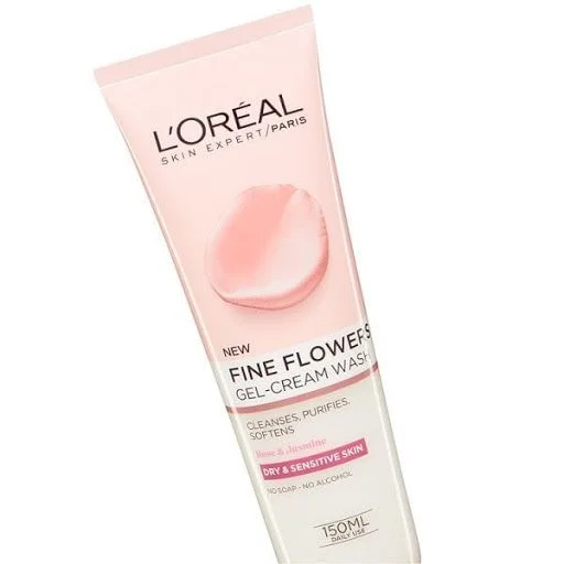 Loreal Paris Fine Flowers  Gel Clean wash (150ml) غسول منظف جل كريمي من لوريال الزهور الجميلة 150 مل