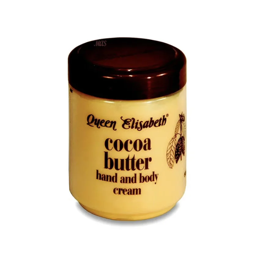 Cocoa Butter Hand & Body Cream By Queen Elisabeth كريم زبدة الكاكاو لليدين والجسم من كوين إليزابيث – 250 مل