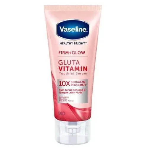 Vaseline Healthy Bright Firm + Glow Gluta Vitamin Youthful Serumسيروم جلوتا فيتامين للشباب، صحي، مشرق، مشدود، ومتألق