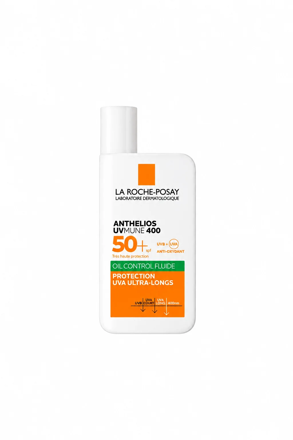 واقي شمس لاروش بوزيه أنثيليوس UVMUNE فلويد للتحكم بالزيوت بعامل حماية SPF 50+، 50 La Roche Posay Anthelios UVMUNE Sunblock Spf 50+ Oil Control Fluid 50mlمل