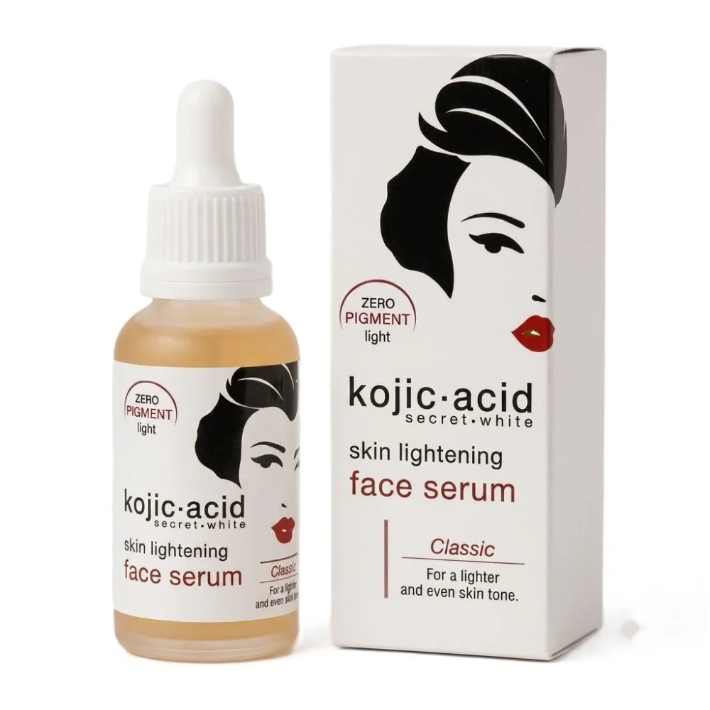 Kojic Acid Secret-White Skin Lightening Face Serum – Classic (Zero Pigment Light) – سيروم للوجه بحمض الكوجيك لتفتيح البشرة 