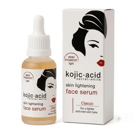 Kojic Acid Secret-White Skin Lightening Face Serum – Classic (Zero Pigment Light) – سيروم للوجه بحمض الكوجيك لتفتيح البشرة 