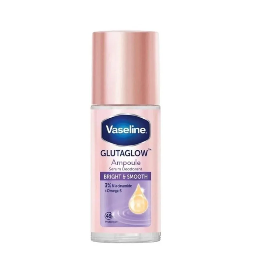 جلوتا جلو برايت آند دراي سيروم مزيل للعرق يدوم 48 ساعه Vaseline GlutaGlow Bright and Dry Serum Deodorant 48H 45ml