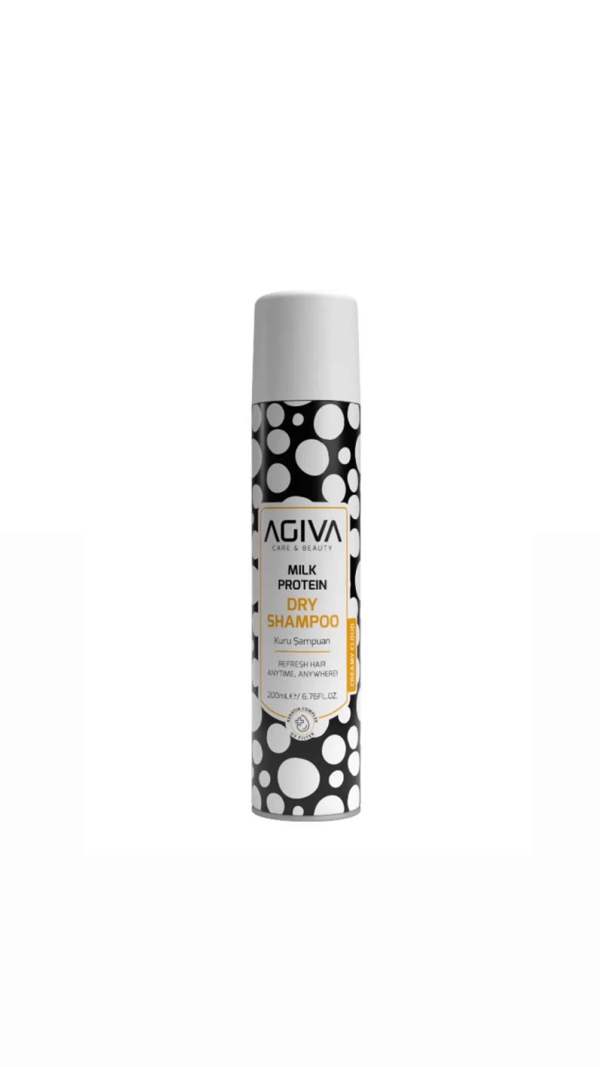 أجيفا شامبو جاف ببروتين الحليب – 200 ملAgiva Milk Protein Dry Shampoo – 200ml