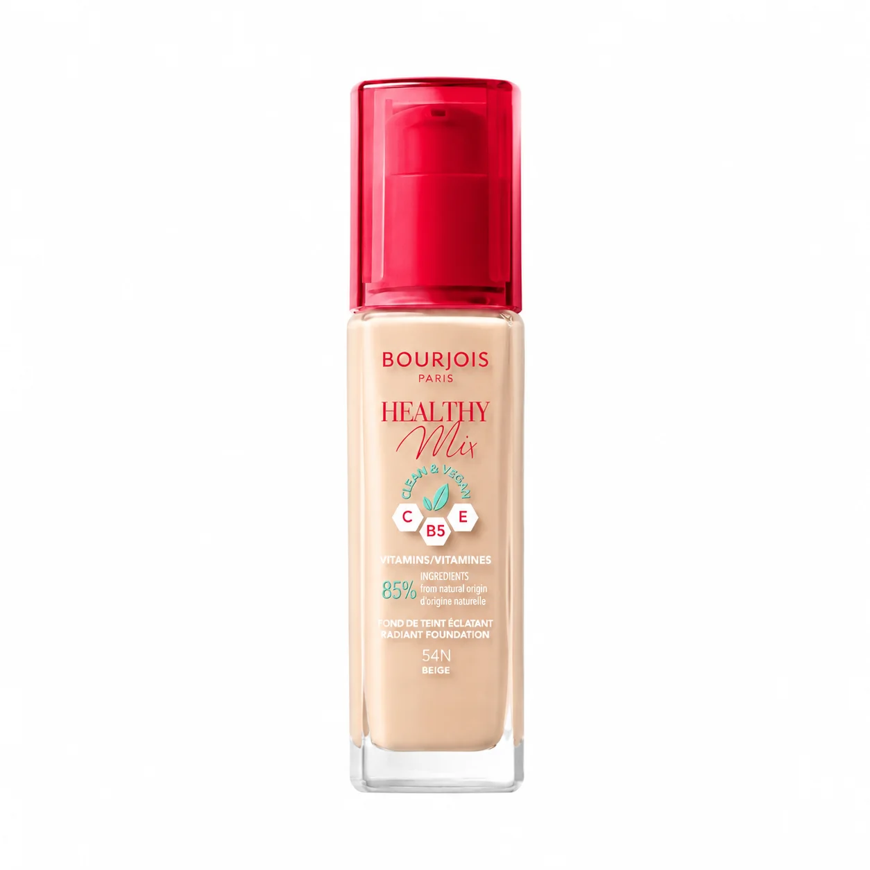 كريم أساس بورجوا هيلثي ميكس (Bourjois Healthy Mix Radiant Foundation).