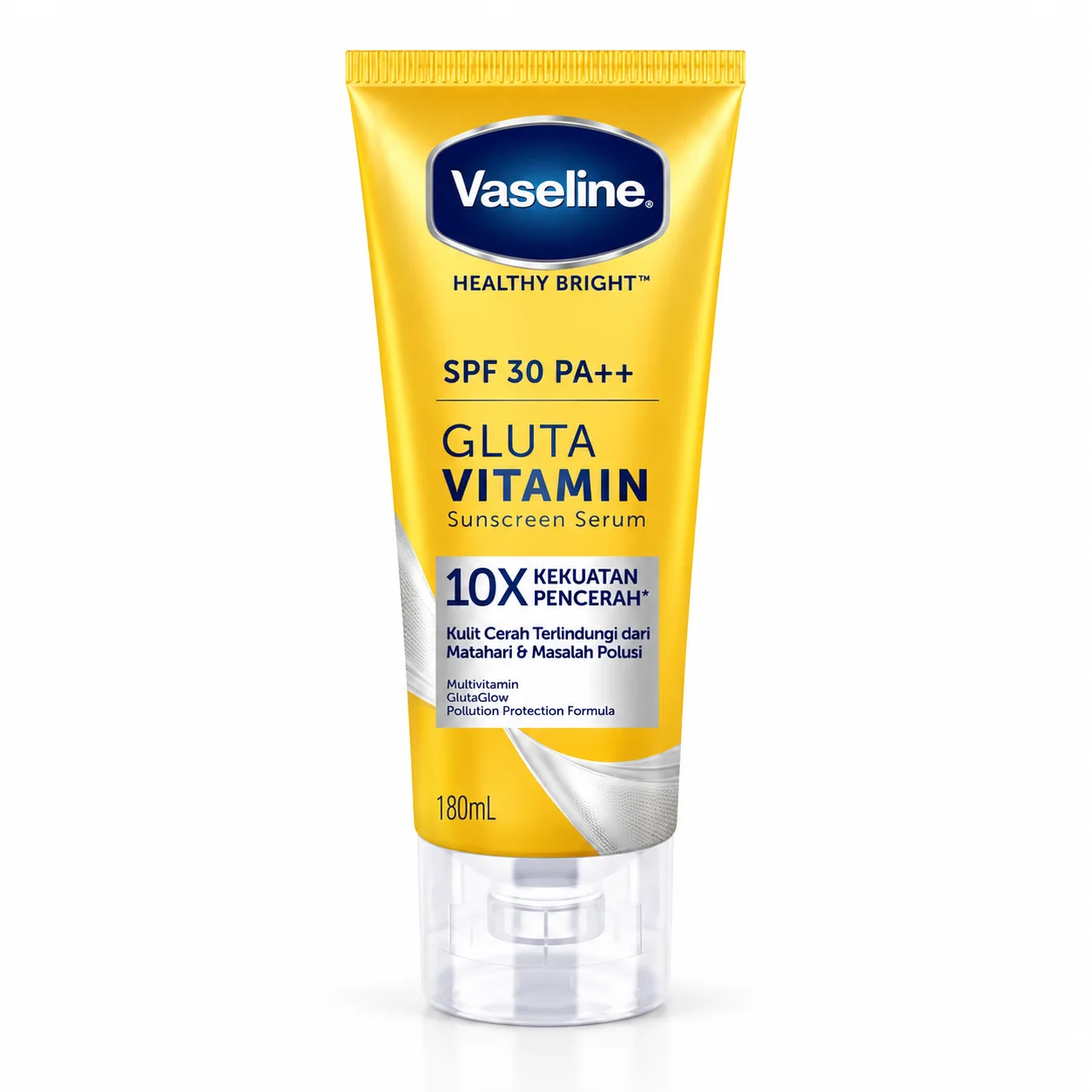 Vaseline Healthy Bright Gluta Vitamin سيروم مرطب لتفتيح الجسم وشد البشرة بتركيبة الجلوتا والفيتامينات مع الـ AHA والريتينول