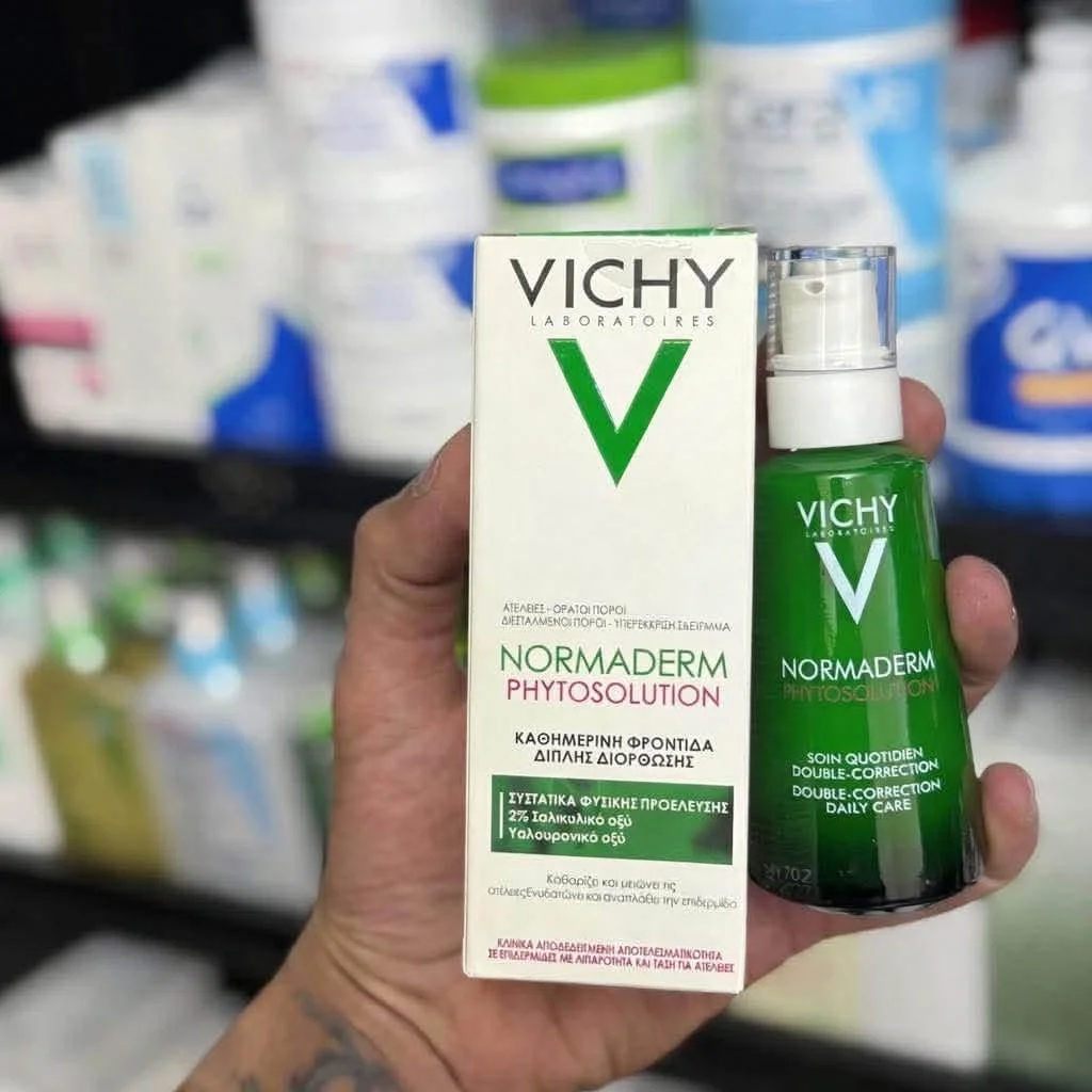 فيشي نورماديرم فيتوسوليوشن مرطب مزدوج التصحيح للبشرة الدهنية، 50 مل  Vichy Normaderm Phytosolution Double-Correction Daily Care Moisturizer for Oily Skin, 50 ml