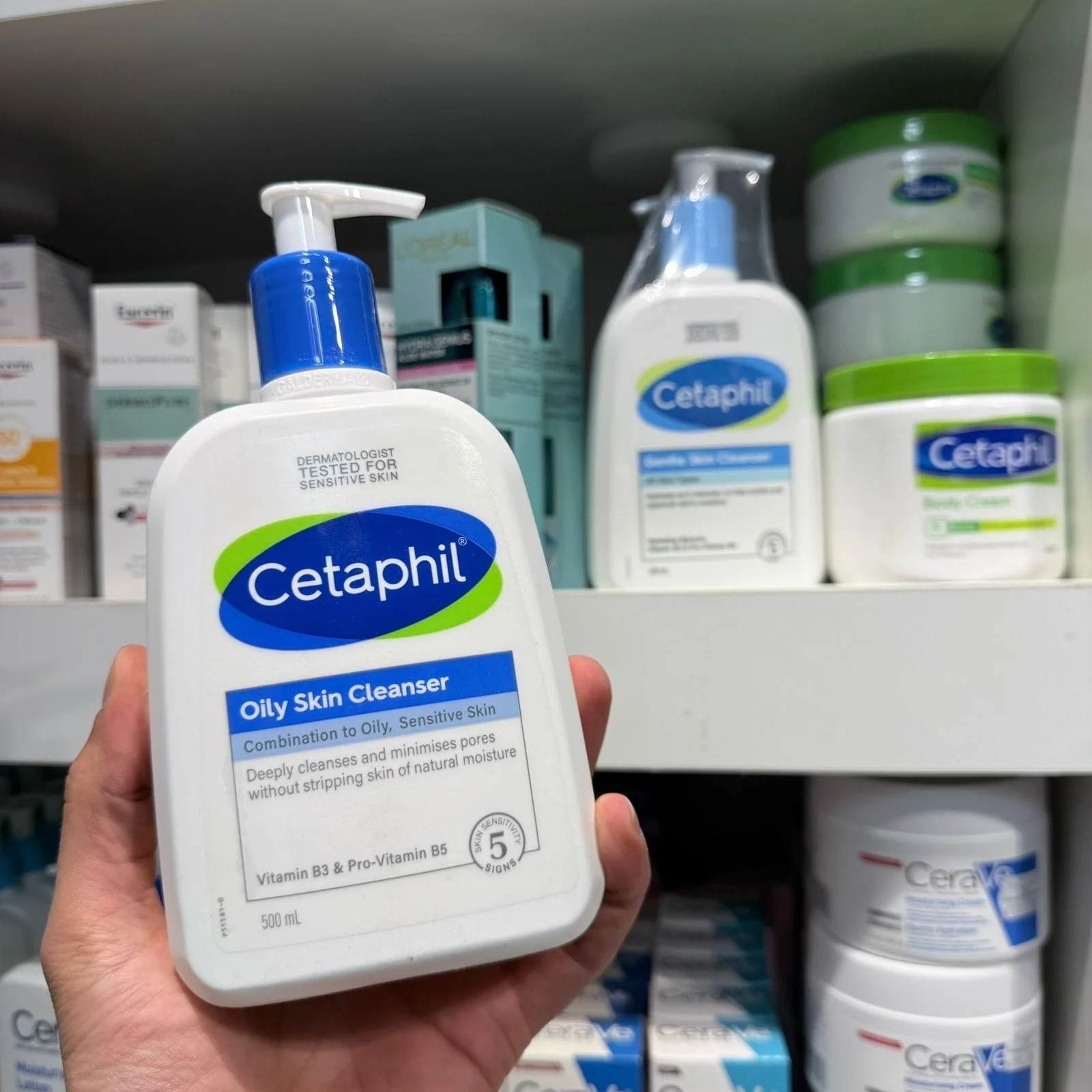 سيتافيل غسول للبشرة الدهنية الحساسة 500مل Cetaphil Oily Skin Cleanser 500ml