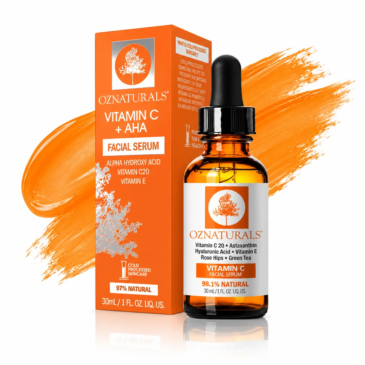 OZNaturals Vitamin C Facial Serum سيروم الوجه بفيتامين C من أوز ناتشورالز