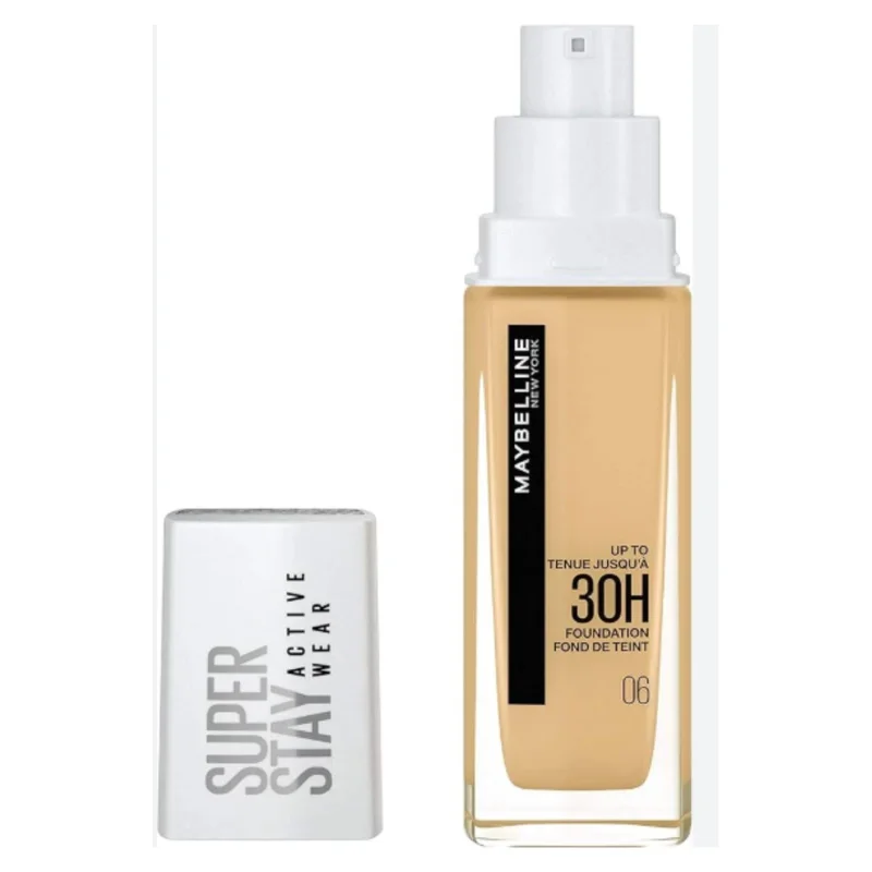 Maybelline New York Super Stay Active Wear 30H Foundationمايبيلين نيويورك سوبر ستاي أكتيف وير 30 ساعة – كريم أساس بتغطية كاملة