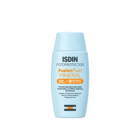 Fotoprotector ISDIN Fusion Fluid MINERAL SPF 50واقي الشمس ISDIN Fusion Fluid المعدني بعامل حماية من الشمس 50