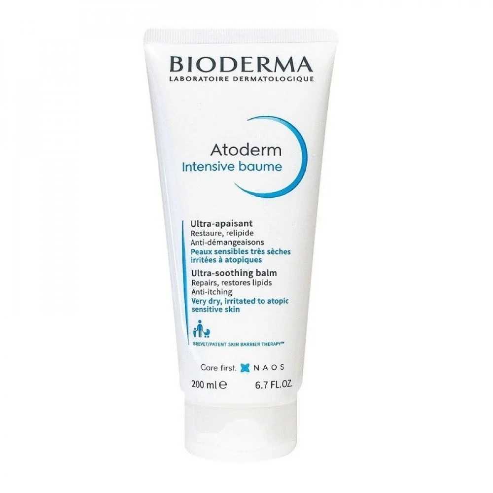 Bioderma Moisturizing Balm for Face & Body, for Very Dry and Eczema-Prone Skin – 200 ml.بيوديرما بلسم مرطب للوجه والجسم للبشرة شديدة الجفاف والاكزيما - 200مل