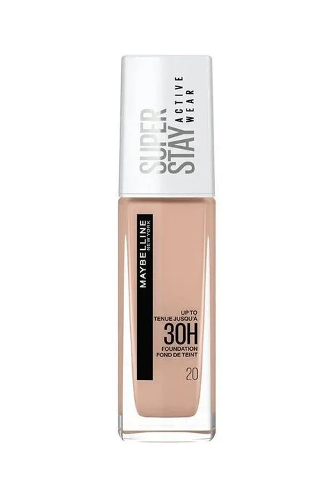Maybelline New York Super Stay Active Wear 30H Foundationمايبيلين نيويورك سوبر ستاي أكتيف وير 30 ساعة – كريم أساس بتغطية كاملة