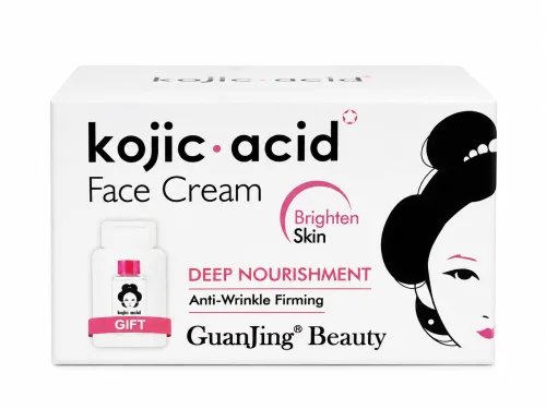 GuanJing Beauty Kojic Acid Face Cream (Deep Nourishment – Anti-Wrinkle Firming, Brighten Skin) – غوانجينغ بيوتي، كريم وجه بحمض الكوجيك (تغذية عميقة - شد ومقاومة التجاعيد، تفتيح البشرة)