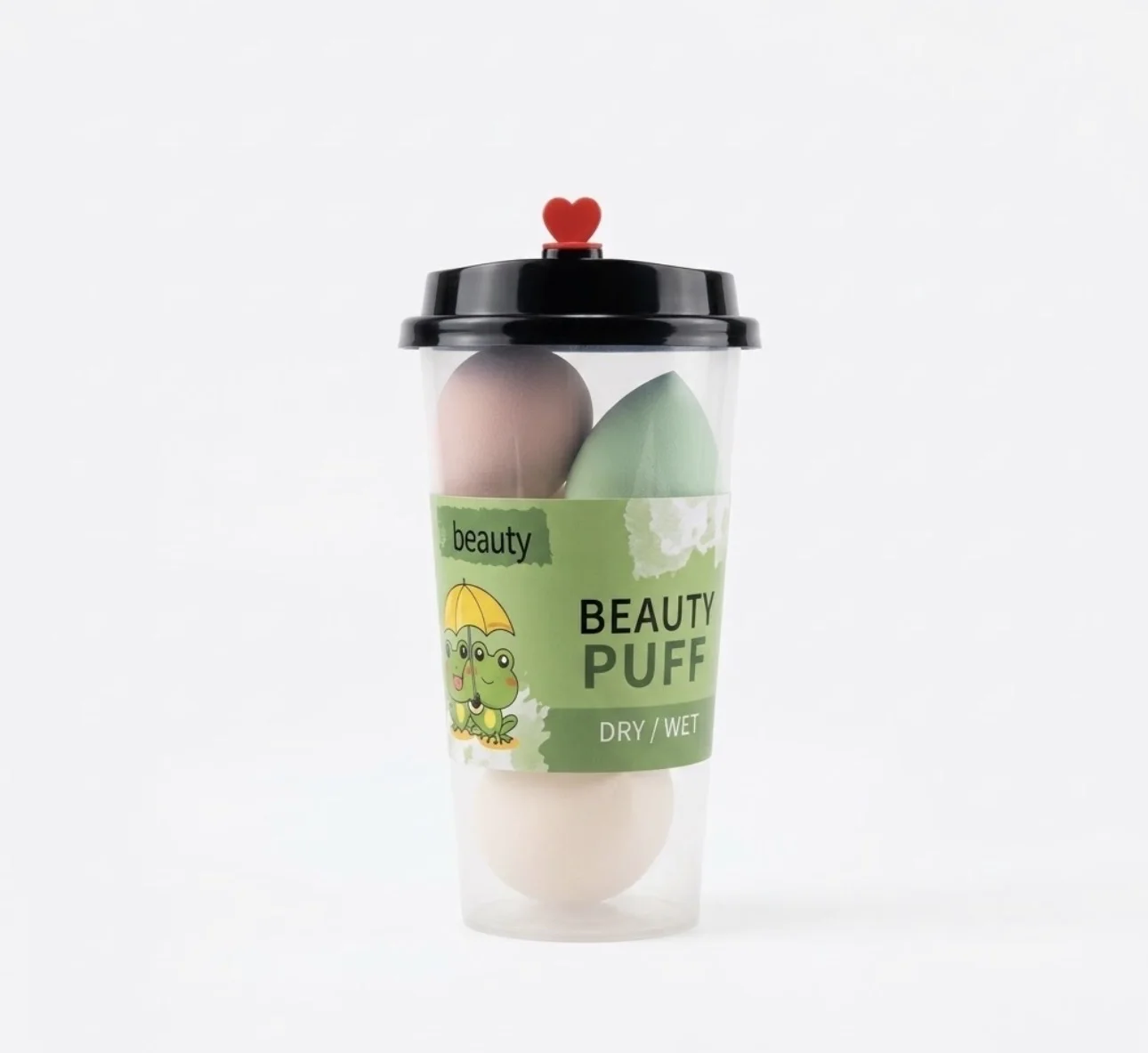Sweet Beauty Beauty Puff (4 Pcs, 1 Box): Versatile Puffs for Dry and Wet Makeup Applicationإسفنجة التجميل 