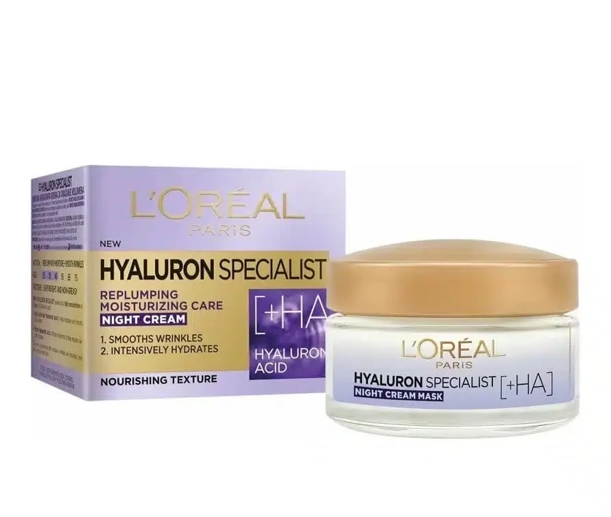 L’Oréal Paris Hyaluron Specialist Night Cream Mask لوريال باريس – قناع كريم الليل هيالورون سبيشاليست