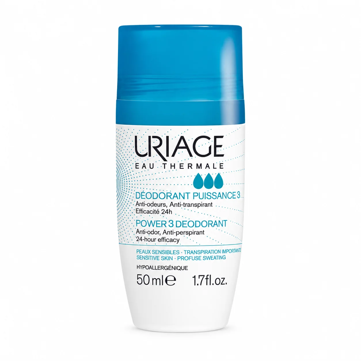 Uriage Power 3 Deodorant Roll-On مزيل العرق يورياج باور 3 رول أون