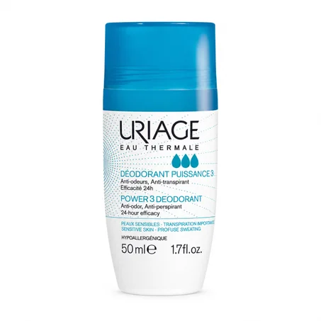 Uriage Power 3 Deodorant Roll-On مزيل العرق يورياج باور 3 رول أون