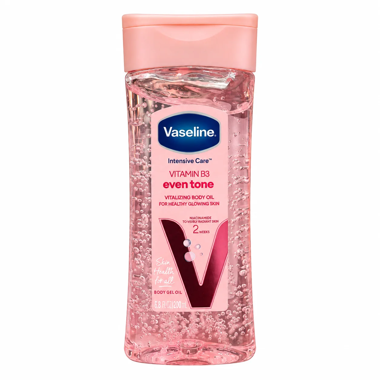 فازلين جل زيت الجسم إنتنسيف كير - لتغذية البشرة وتوحيد اللون بفيتامين B3 Vaseline Intensive Care Vitamin B3 Even Tone Vitalizing Body Gel Oil