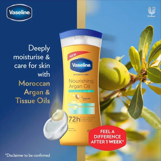 Nourishing Argan Oil Vaseline 400g لوشن فازلين للعناية المركزة بزيت الأرغان المغذي للجسم 400 مل
