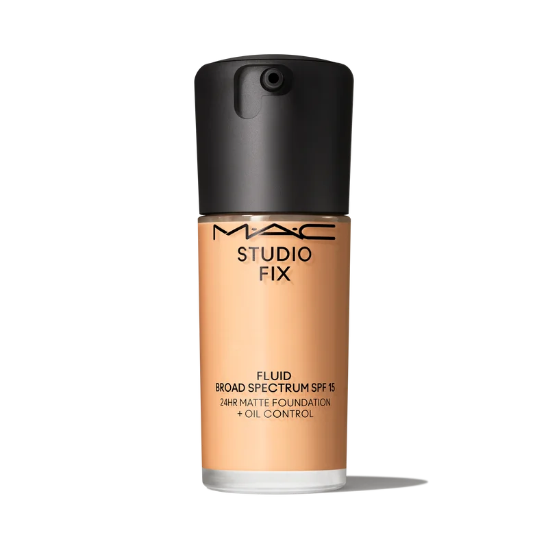 MAC Studio Fix Fluid SPF 15 24HR Matte Foundation + Oil Controlبالعربي: فاونديشن ماك ستوديو فيكس فلويد SPF 15 بلمسة مات لمدة 24 ساعة + تحكم بالزيوت