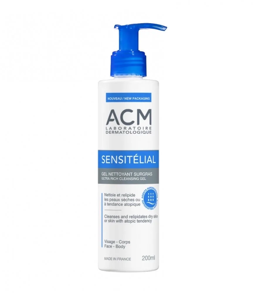 جل تنظيف البشرة الترا ريتش سنسيتيليال200مل ACM SENSITELIAL CLEANSING GEL 200ML