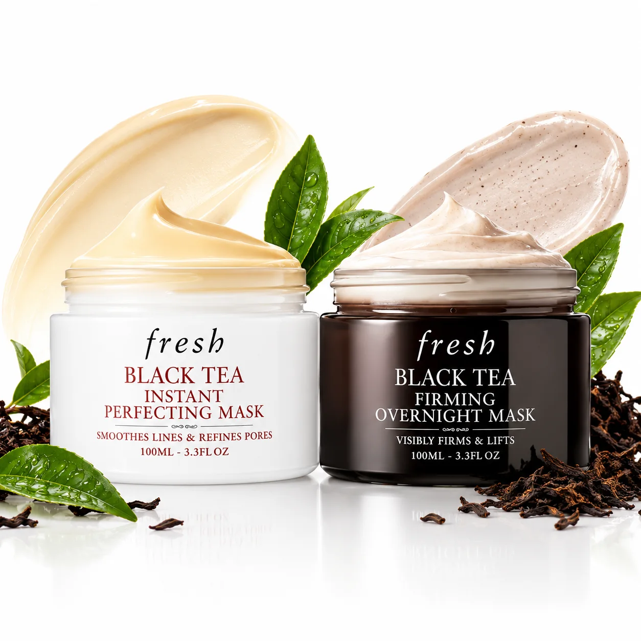 Fresh Black Tea Mask Duo Set مجموعة ماسكات الشاي الأسود من فريش