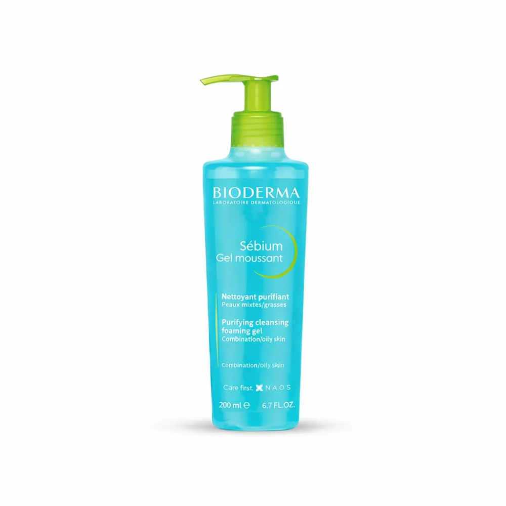جل رغوي مطهر من بيوديرما سيبيوم ، 200 ملBioderma Sebium Cleansing Foaming Gel
