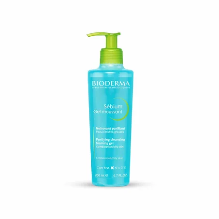 جل رغوي مطهر من بيوديرما سيبيوم ، 200 ملBioderma Sebium Cleansing Foaming Gel