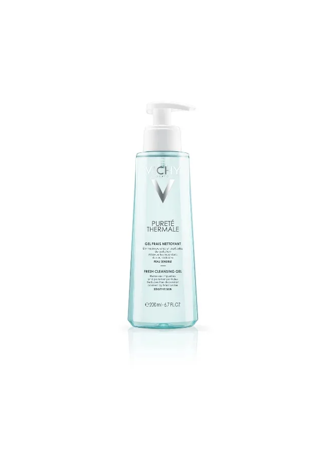 Vichy Pureté Thermale Fresh Cleansing Gel for Normal to Combination Skin with Vitamin B5 – 200ml فيشي بوريتيه ثيرمال جل غسول منعش للبشرة العادية / المختلطة مع فيتامين ب 5 200 مل