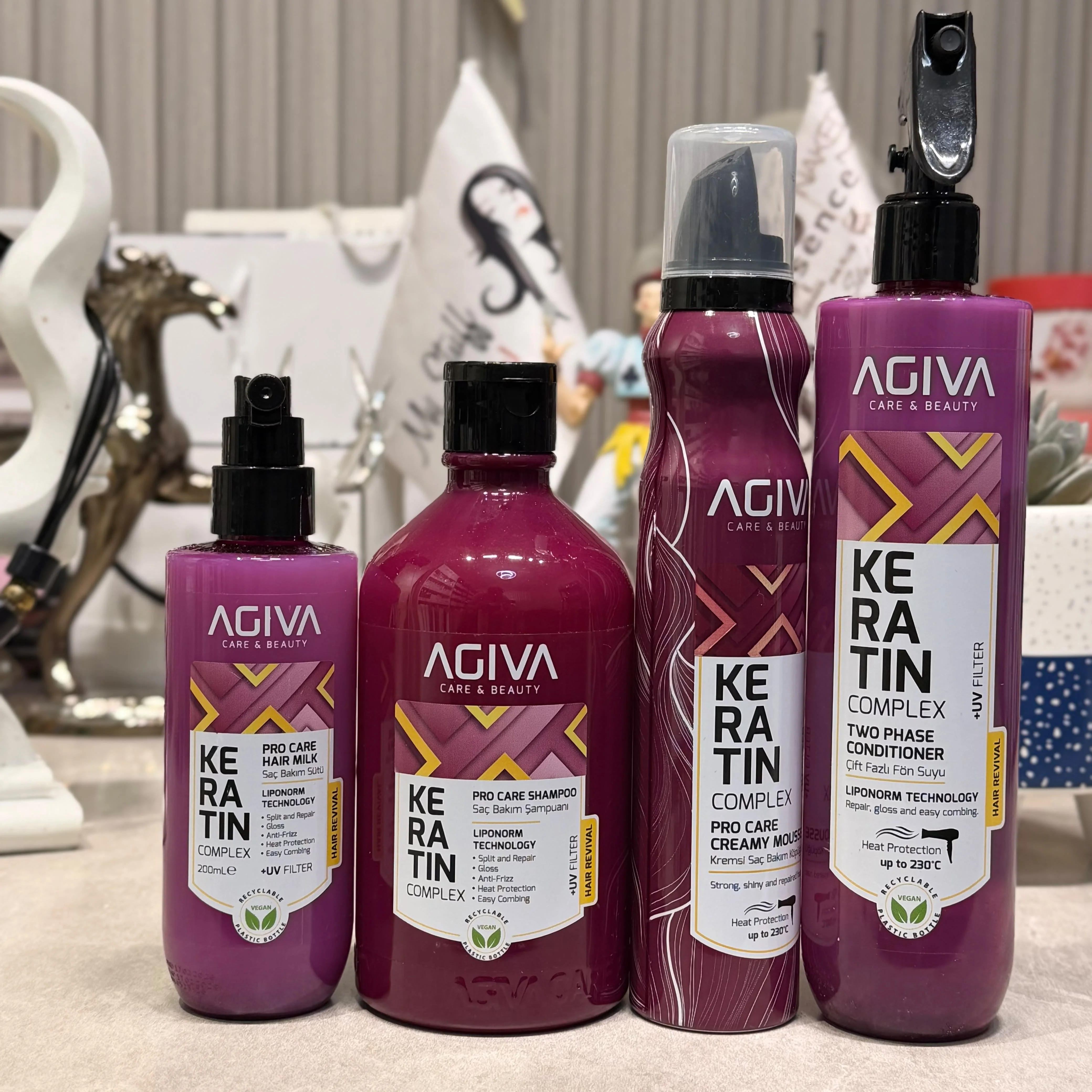 مجموعة أجيڤا كيراتين المتكاملة للعناية بالشعرAgiva Keratin Complex Hair Care Set