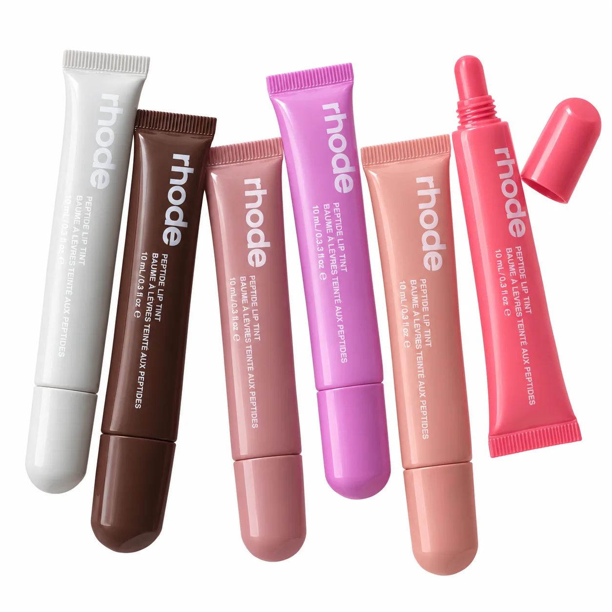 Rhode Peptide Lip Tint tubes by Hailey Bieber ملمّع الشفاه الملون بالببتيد من 