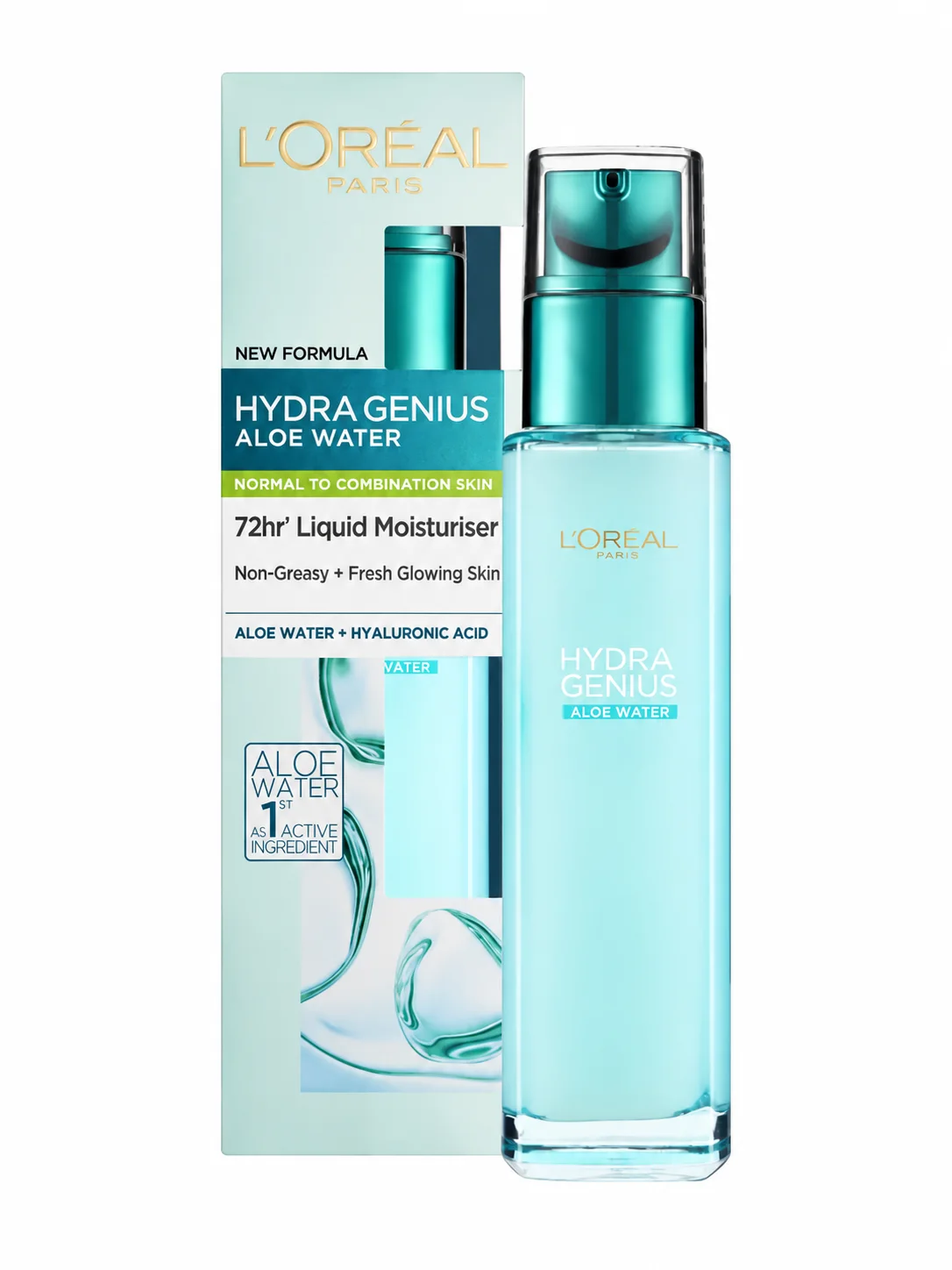 L’Oréal Paris Hydra Genius Aloe Water 72H Liquid Moisturiser لوريال باريس هيدرا جينيوس بماء الألوفيرا – مرطب سائل 72 ساعة