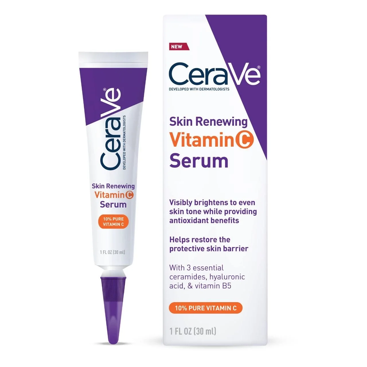 CeraVe Skin Renewing Vitamin C Serum 30ml  سيروم سيرافي لتجديد البشرة بفيتامين 30مل