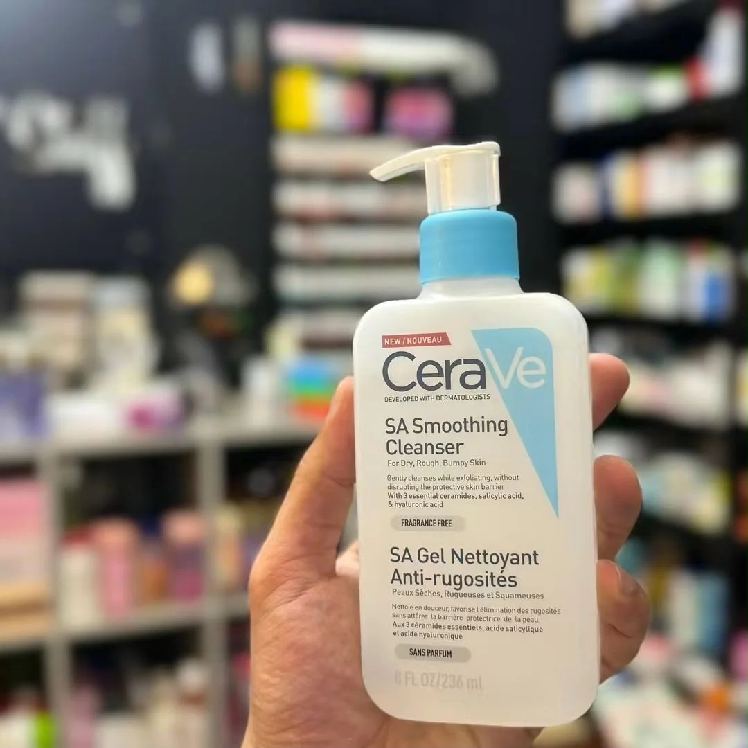 غسول إس إيه المنعم للبشرة العادية والجافة 236 ملCeraVe SA Smoothing Cleanser for normal, dry and rough skin 236ml