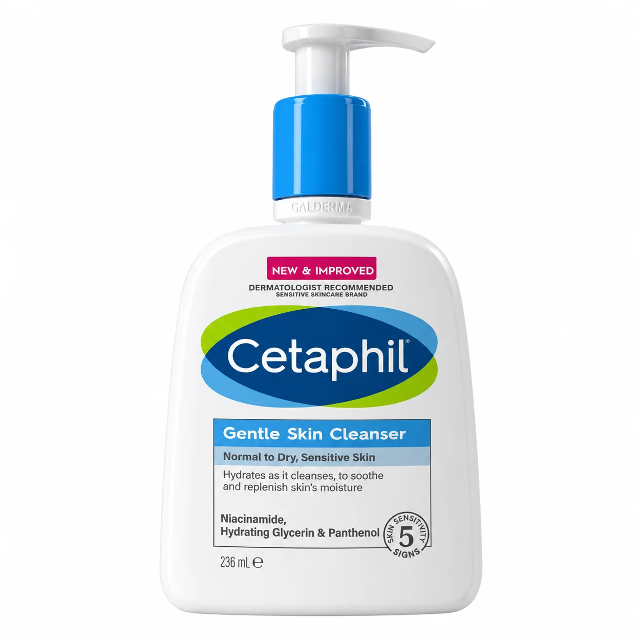 سيتافيل غسول منظف لطيف للبشرة الجافة الى العادية، والحساسة 236ملCetaphil Gentle Skin Cleanser Face Wash 236ml