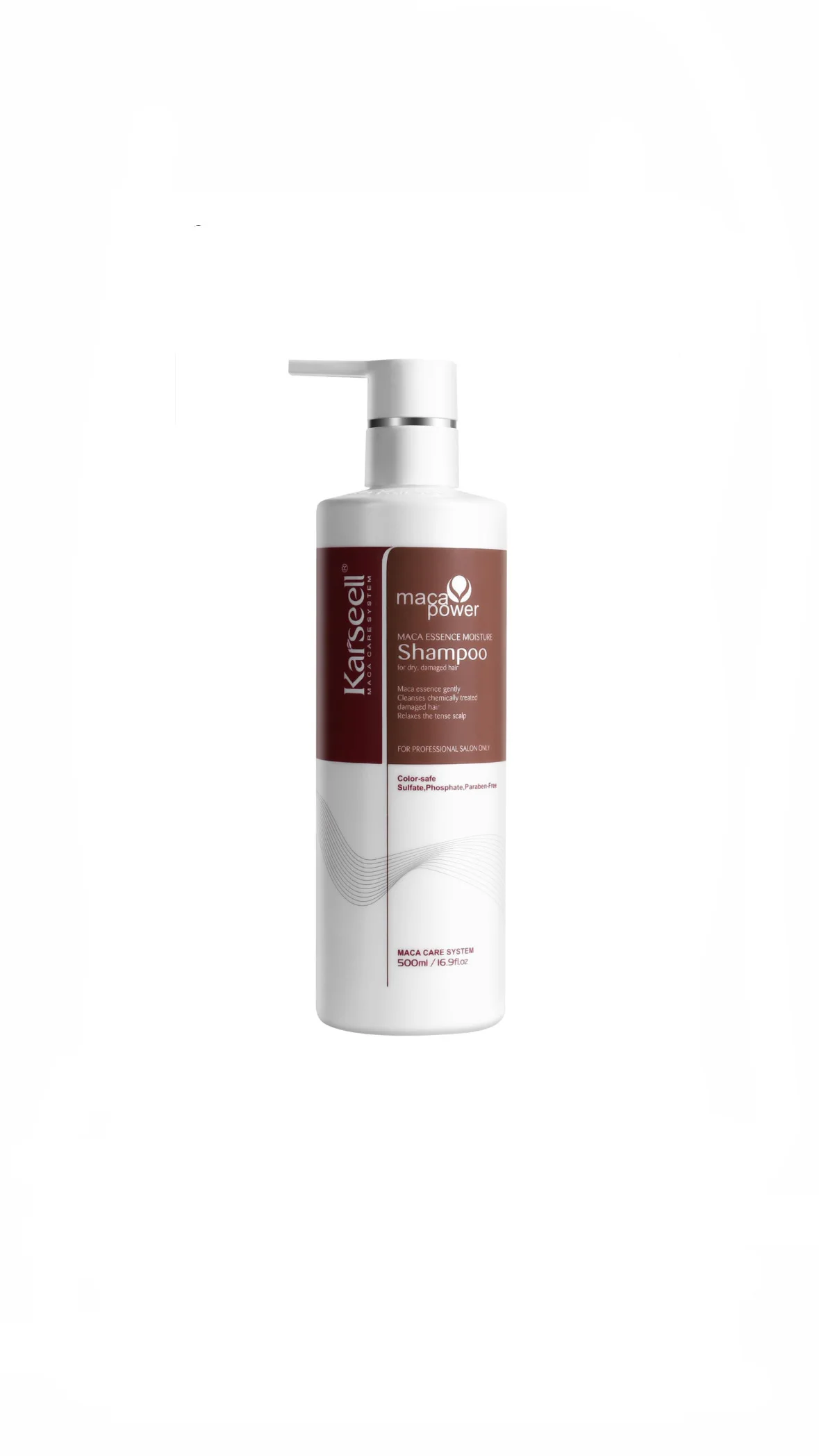 كارسييل ماكا باور شامبو ترطيب الشعر – 500 ملKarseell Maca Power Maca Essence Moisture Shampoo – 500ml
