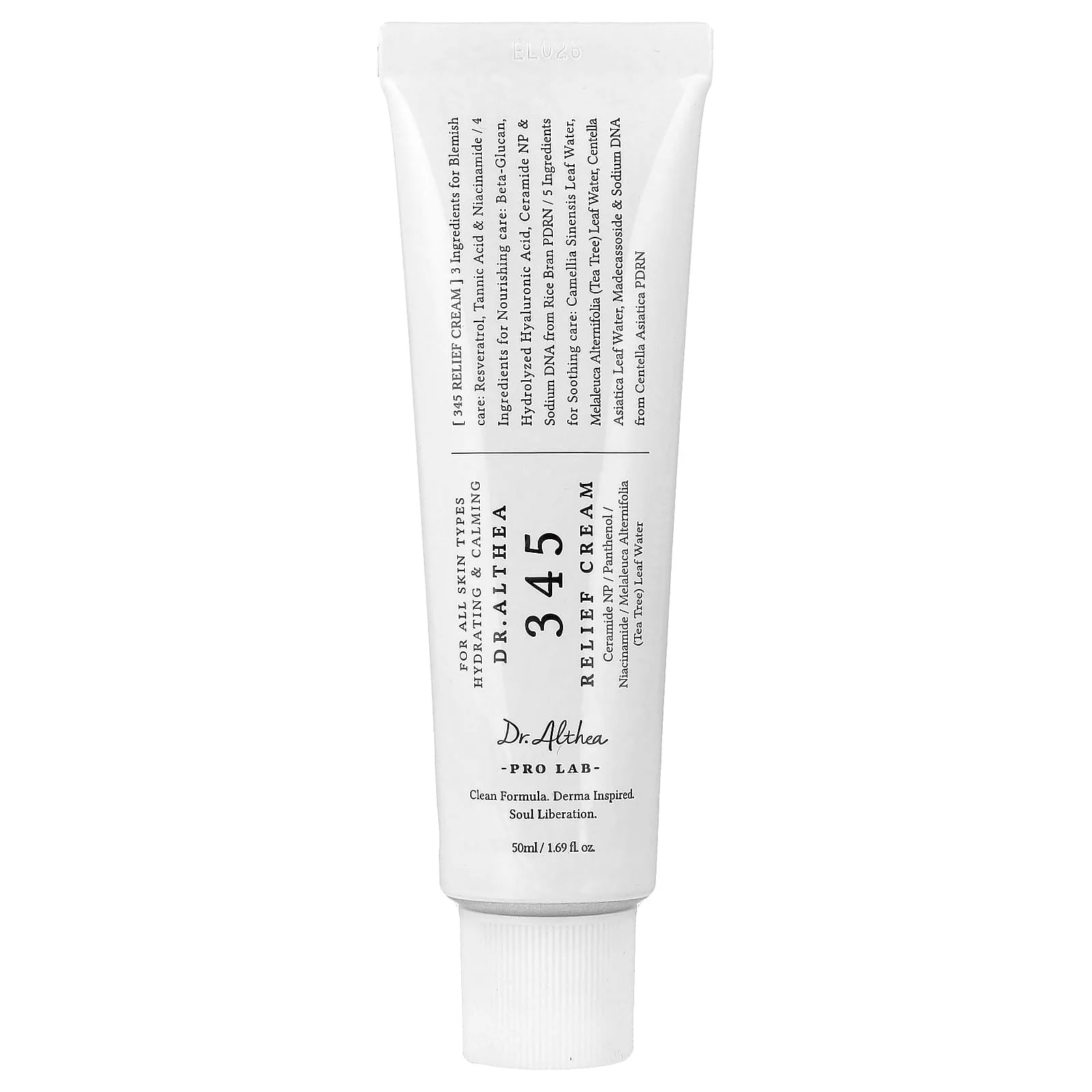 345 Relief Cream, For All Skin Types, 1.69 fl oz (50 ml) **كريم 345 ريليف، لجميع أنواع البشرة، 50 مل (1.69 أونصة سائلة)