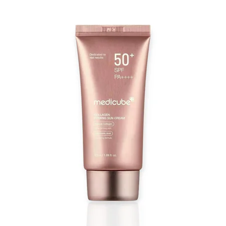 [ميديكوب] واقي شمسي لشد البشرة بالكولاجين العميق، عامل حماية من الشمس 50+، PA++++، 50 [Medicube] Deep Collagen Firming Sunscreen, SPF 50+, PA++++ – 50mlمل
