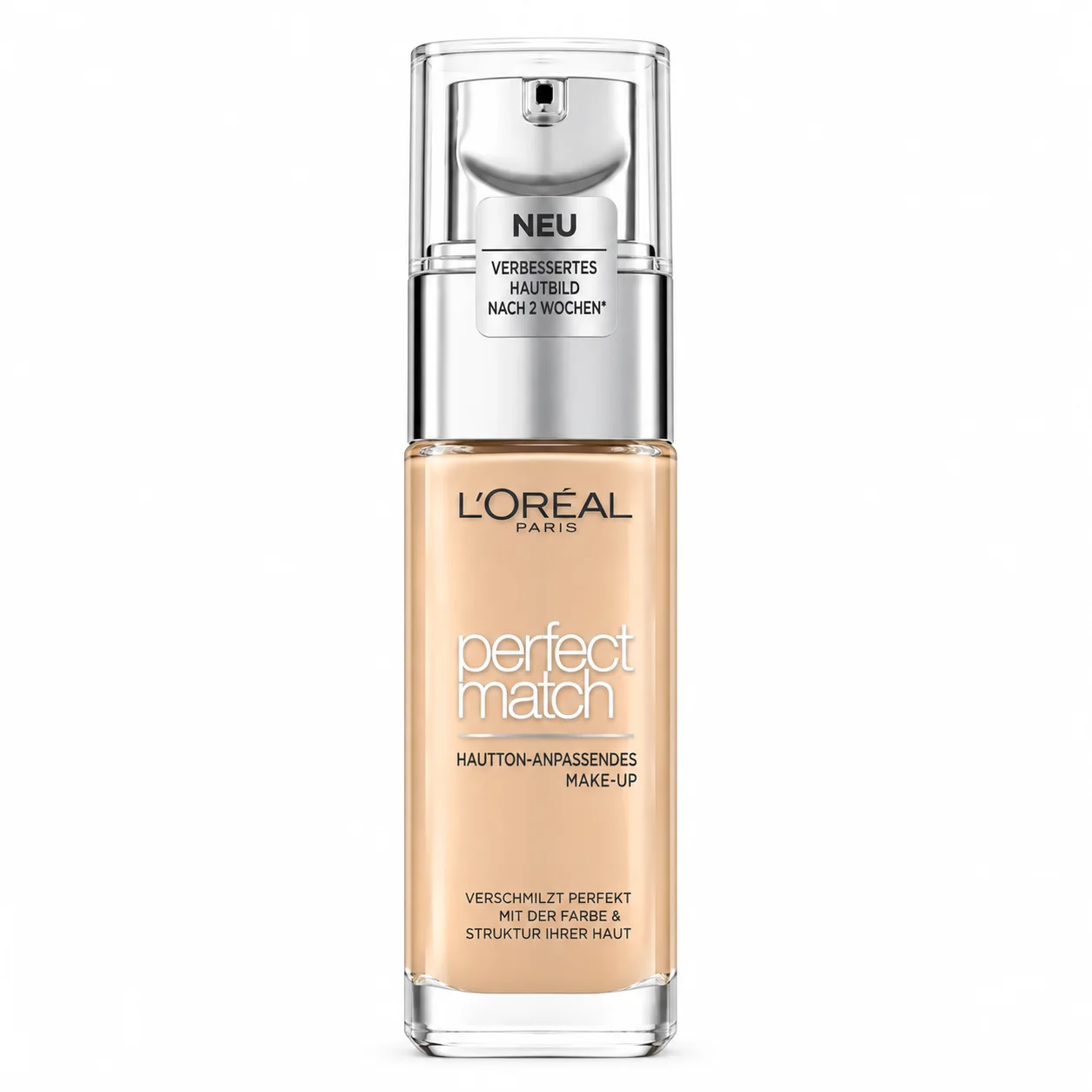 A super-blendable foundation that perfectly matches skin colour and texture, enriched with hydrating hyaluronic acid. فاونديشن سوبر بلندابل يطابق لون وملمس البشرة بشكل مثالي، معزّز بحمض الهيا