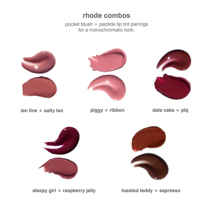 Rhode Peptide Lip Tint tubes by Hailey Bieber ملمّع الشفاه الملون بالببتيد من 