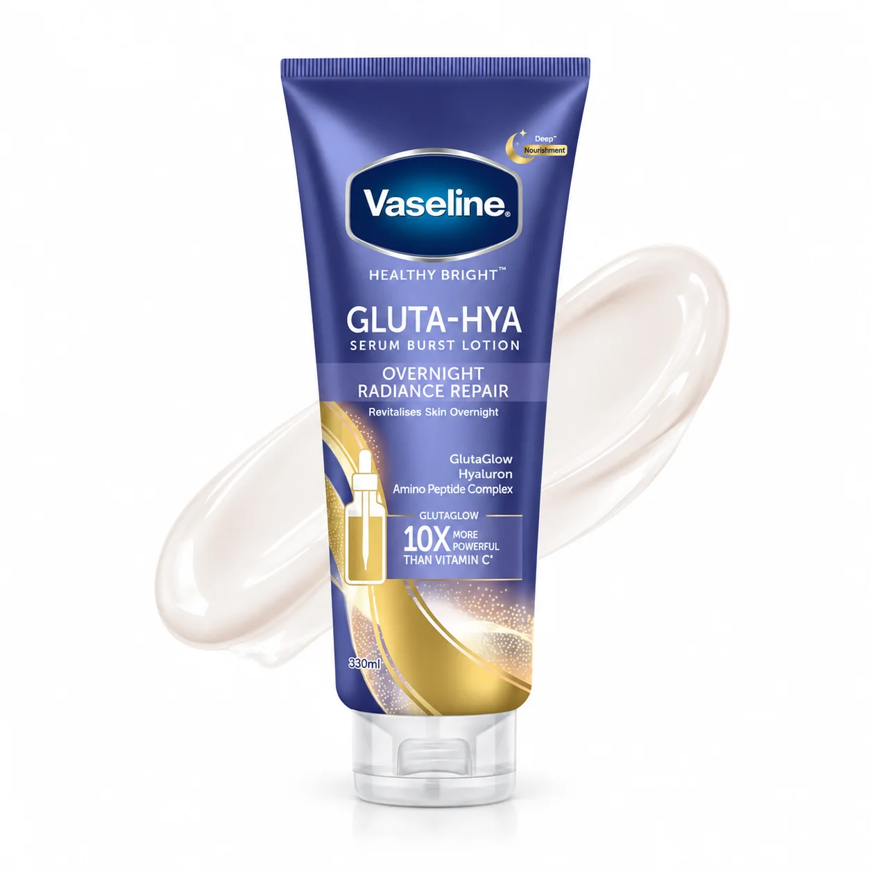 Vaseline Gluta-Hya Overnight Lotion 300ml فازلين غلوتا-هيا لوشن ليلي 300 مل
