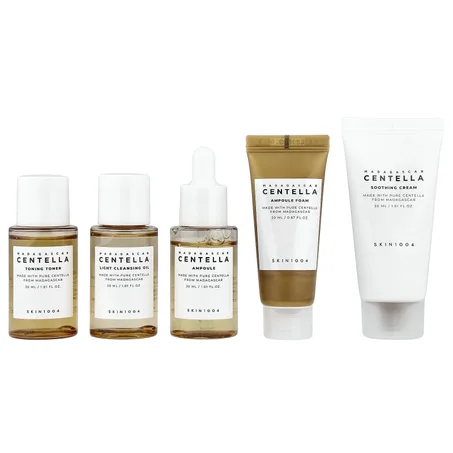 Madagascar Centella Travel Kit, 5 Piece Kit مجموعة سنتيلا للسفر إلى مدغشقر، 5