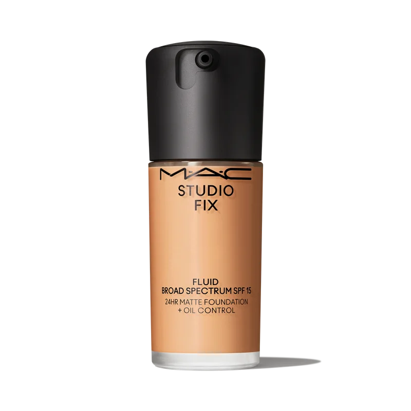 MAC Studio Fix Fluid SPF 15 24HR Matte Foundation + Oil Controlبالعربي: فاونديشن ماك ستوديو فيكس فلويد SPF 15 بلمسة مات لمدة 24 ساعة + تحكم بالزيوت