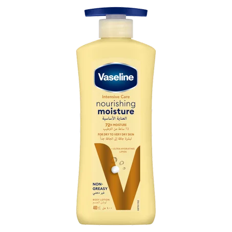 Nourishing Moisture Vaseline لوشن فازلين المغذي والمرطب للجسم للبشرة الجافة والجافة جدا
