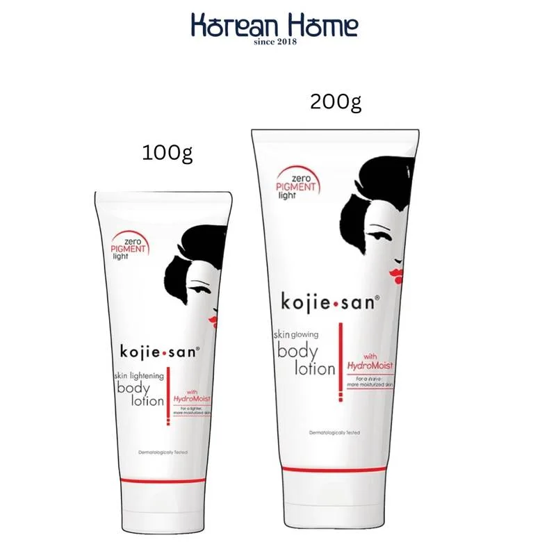 Kojie San Skin Lightening Body Lotion with HydroMoist (Zero Pigment Light) – كوجي سان، لوشن الجسم لتفتيح البشرة مع HydroMoist