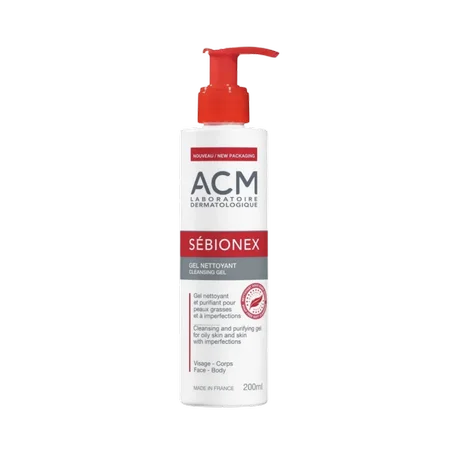 جل التنظيف سيبيونكس من إيه سي إم 200 ملACM Sebionex Cleansing Gel 200ml