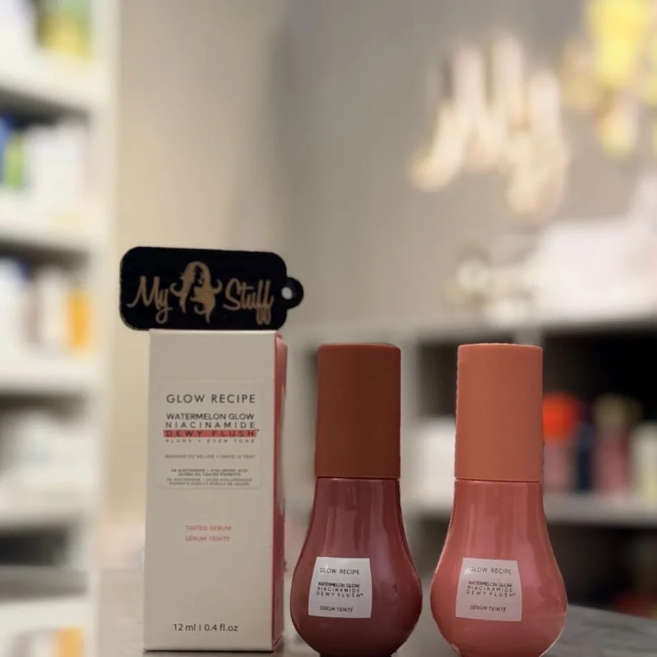 Glow Recipe Watermelon Glow Niacinamide Dewy Flush Brightening Serum Blush سيروم تفتيح البشرة بنكهة البطيخ من جلو ريسبي، غني بالنياسيناميد.ـ
