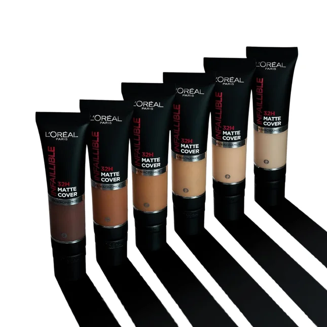 Loreal Paris Infallible matte Cover Foundation فاونديشن لوريال باريس انفيالابيل مات كوفر